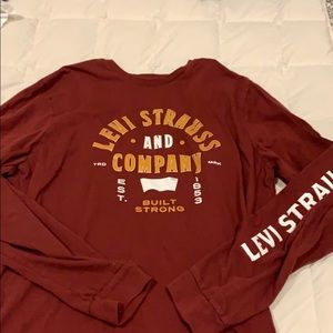 Long sleeve Red Levi’s Shirt